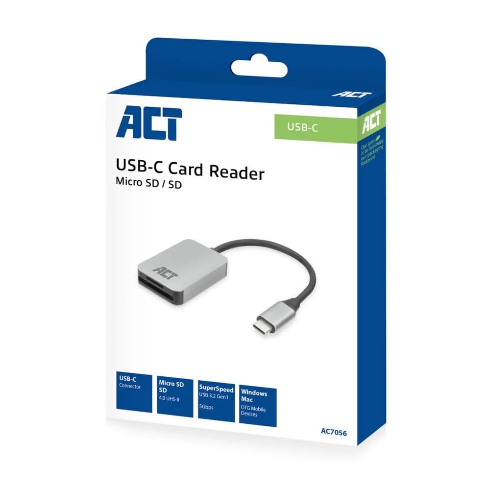 ACT AC7056 aangesloten op een laptop