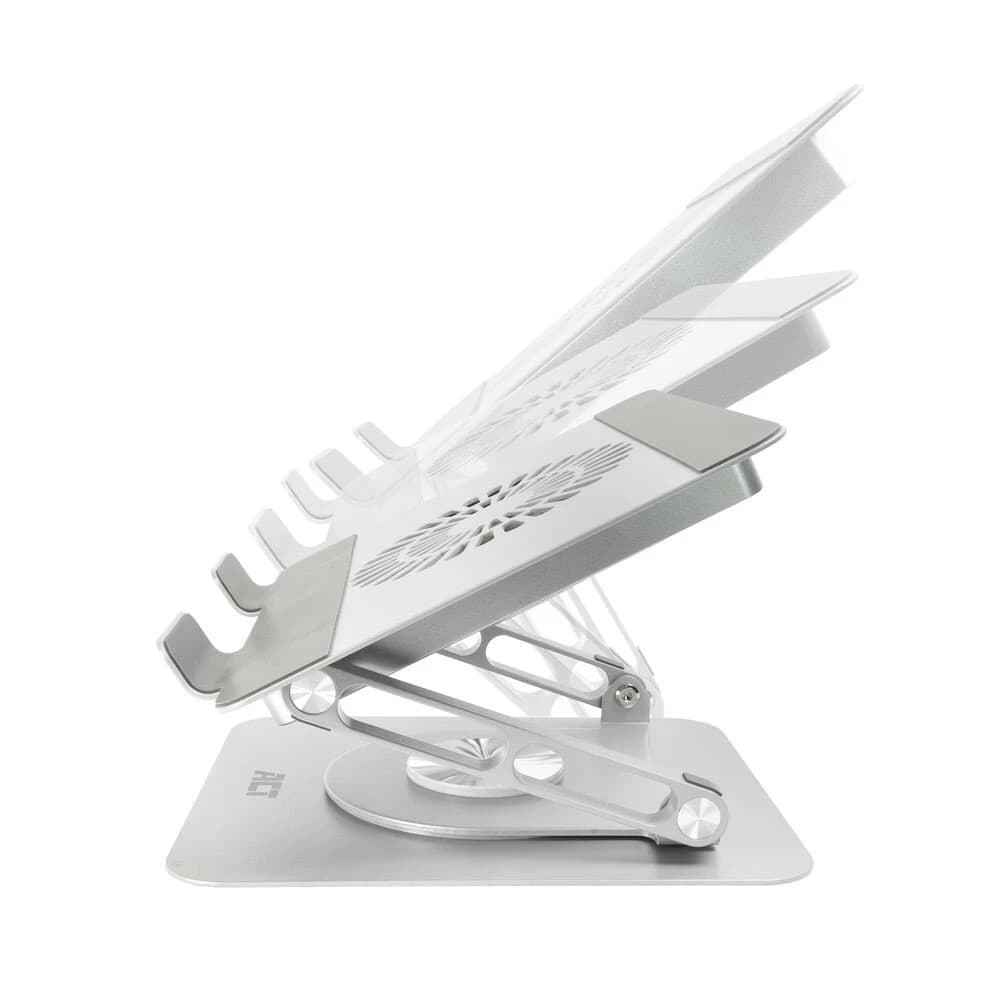 Laptopstandaard 360° draaibaar met USB-ventilator