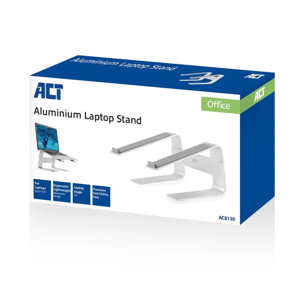 ACT AC8130 laptopstandaard zijaanzicht