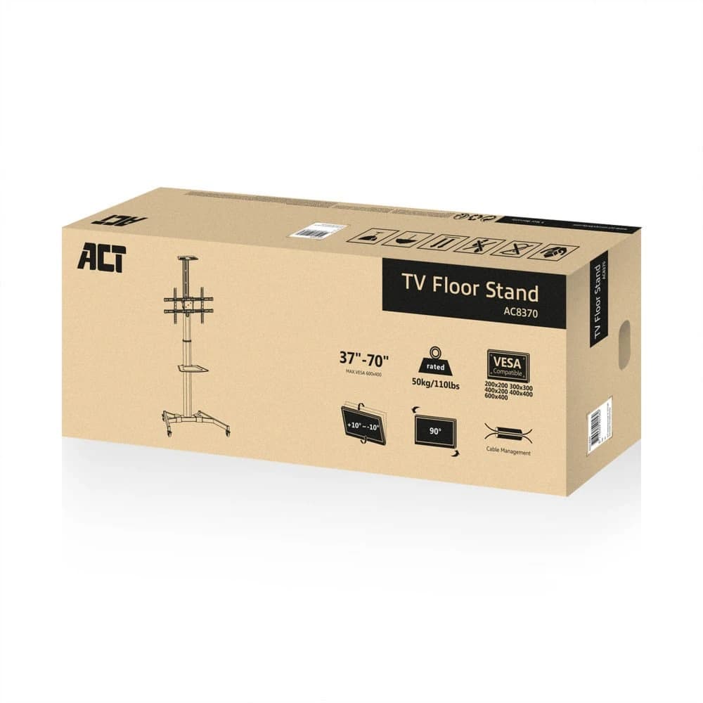 ACT AC8370 tv-trolley met kantelfunctie