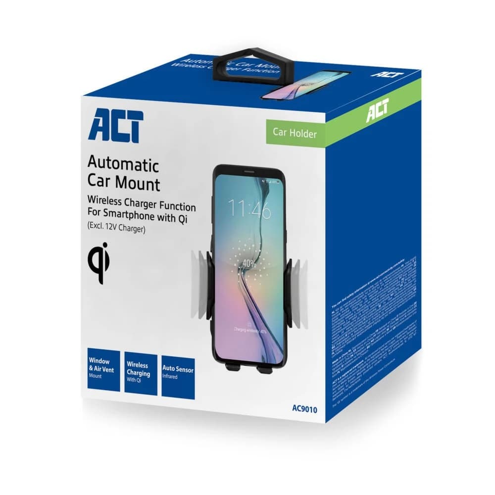 ACT AC9010 telefoonhouder met smartphone erin