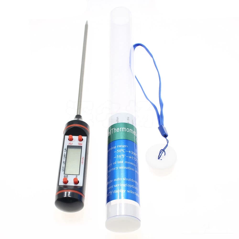 Temperatuurmeting met elektronische voedselthermometer