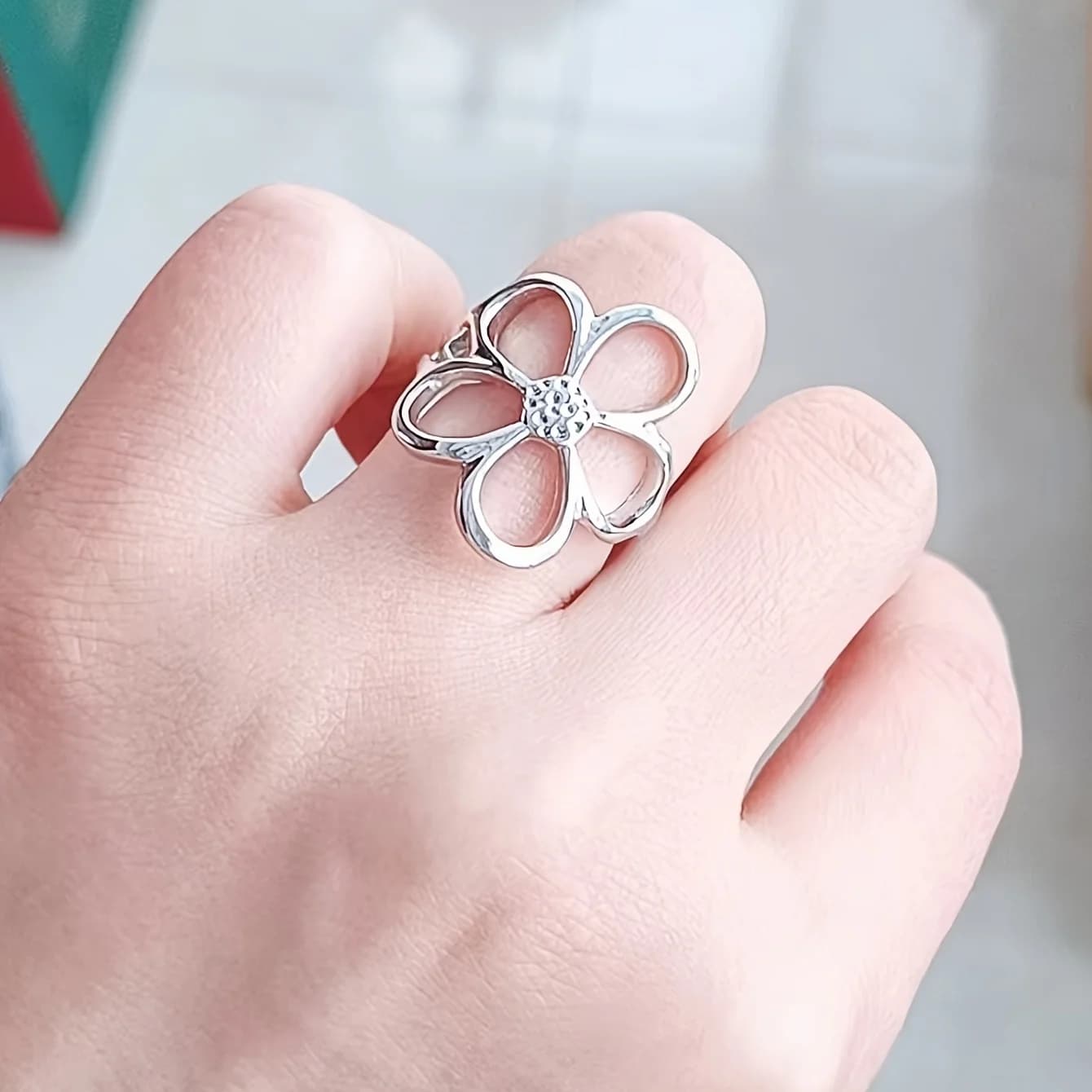 Minimalistische open ring voor dames - foto 5