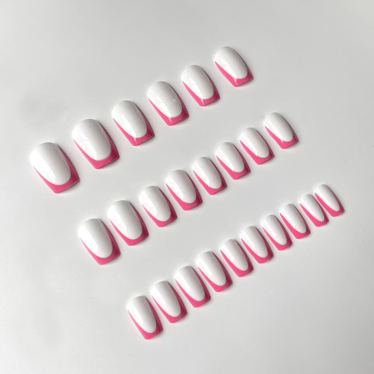 Nagelset met plaidpatroon en jelly lijm