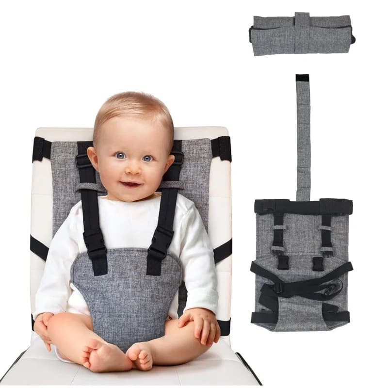 Babyveiligheidsriem in gebruik