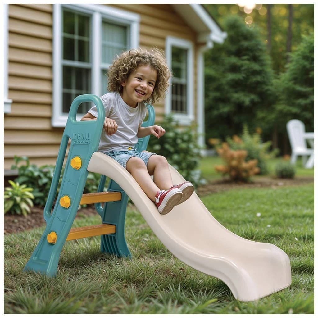 Dolu Junior Glijbaan 60.5x135x90 cm Wit/Groen - foto 3