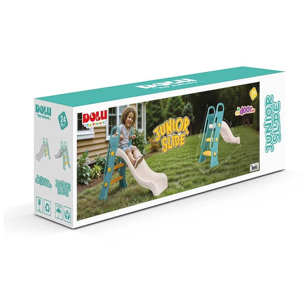Dolu Junior Glijbaan 60.5x135x90 cm Wit/Groen - foto 4