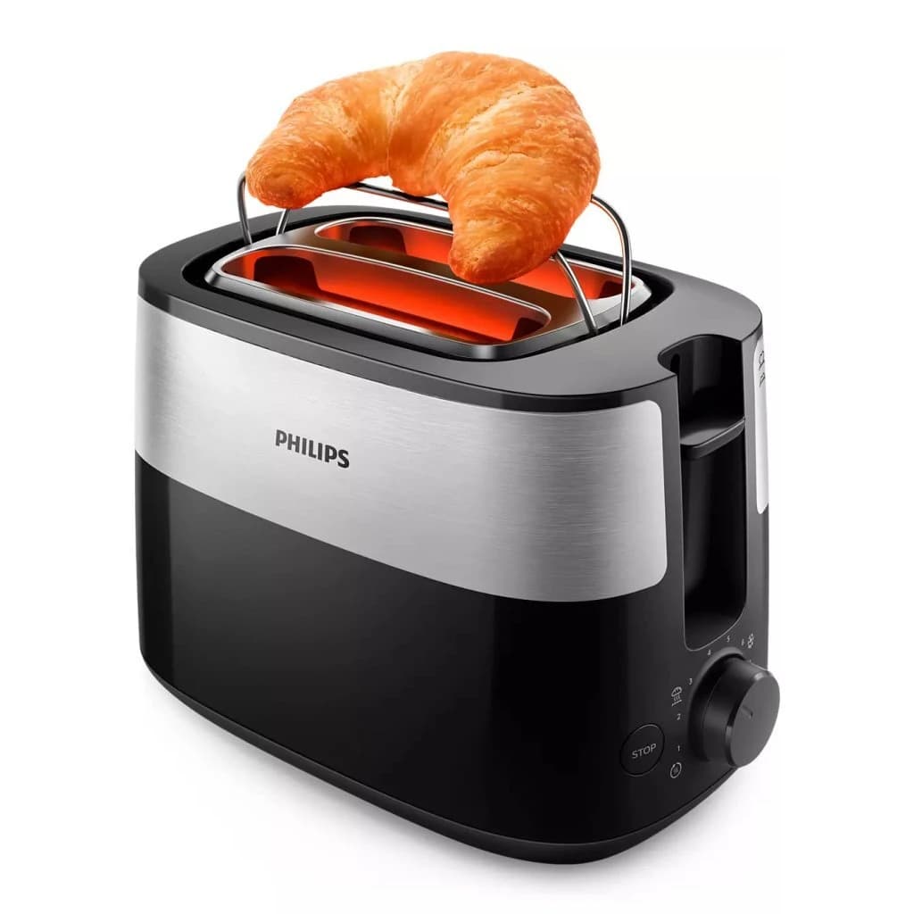 Philips HD2516/90 Daily Collection Broodrooster RVS/Zwart - foto 3