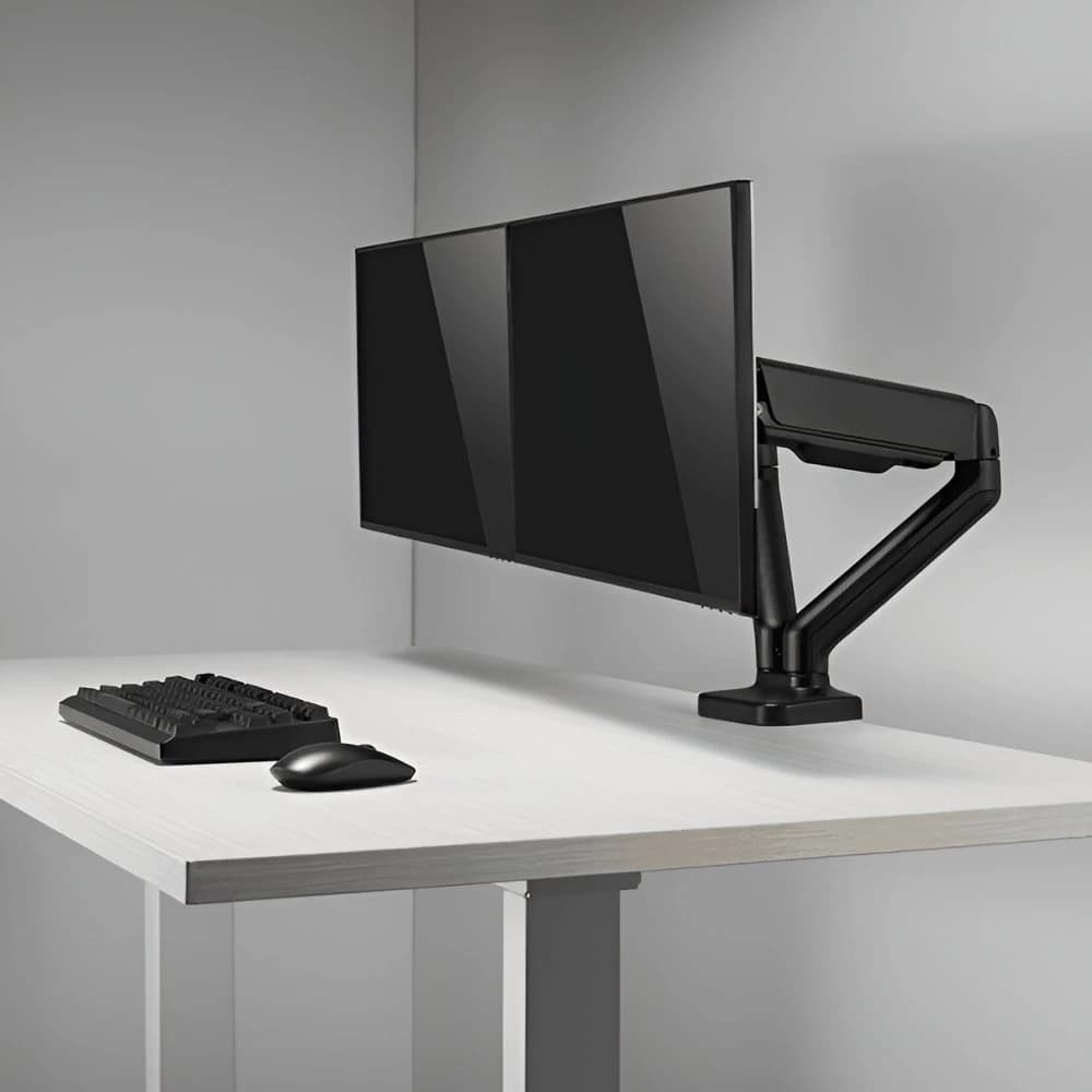 SBOX Flex LCD-S024-2 | Verstelbare Monitor-bureaubeugel | Tot 32" | Max 9kg | VESA 100x100 | 2 Monitoren - foto 7