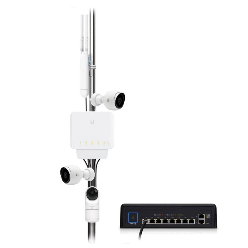 Ubiquiti UniFi USW-FLEX switch achteraanzicht