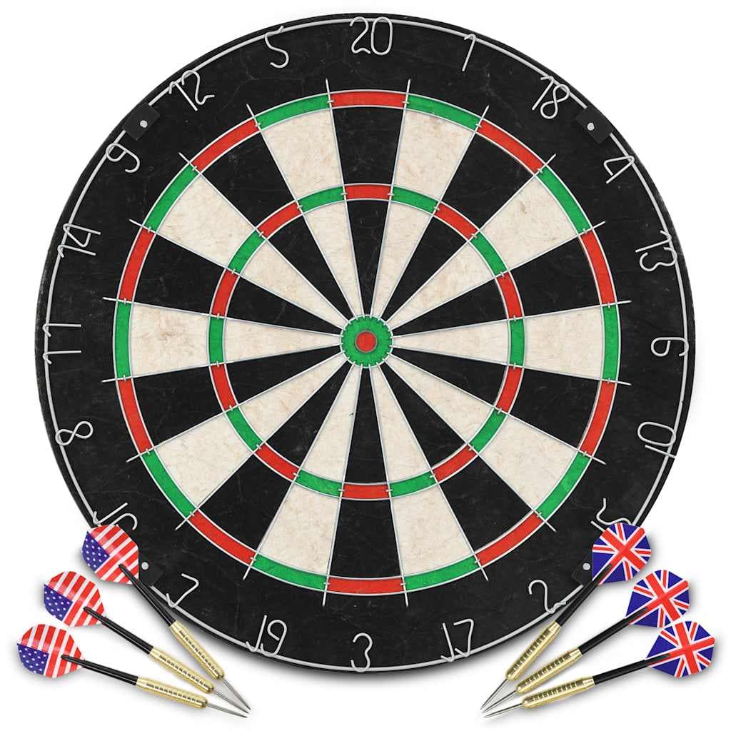 vidaXL Dartbord professioneel 6 darts surround sisal - foto 2