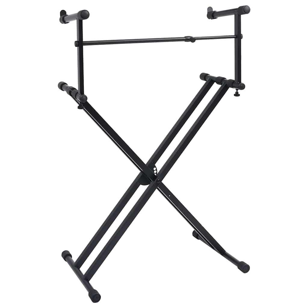 vidaXL Keyboardstandaard X-frame dubbel versterkt - foto 3