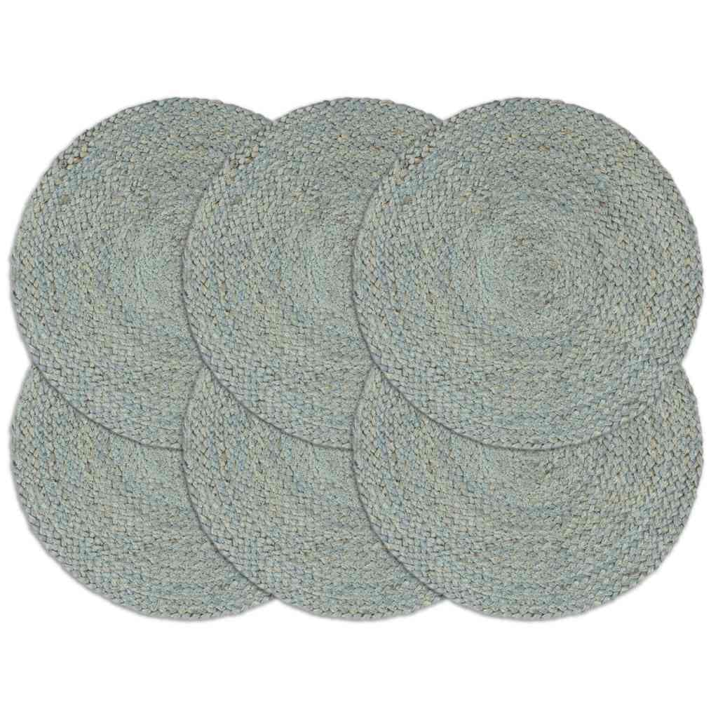 vidaXL Placemats rond jute - foto 1