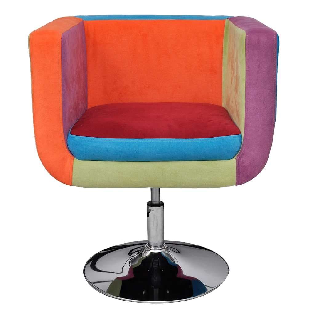 vidaXL Stoel patchwork motief kubus - foto 2
