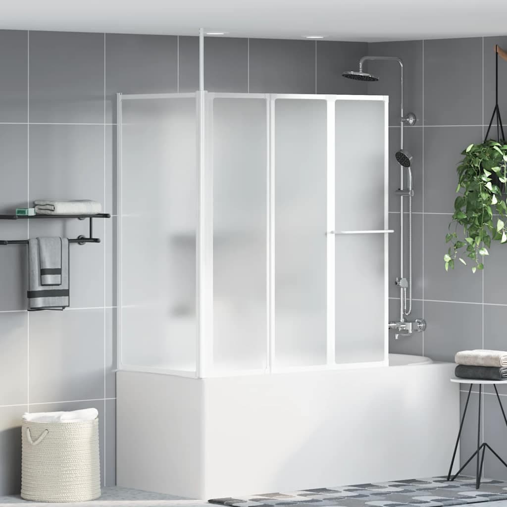 vidaXL Badwand -vormig 4 panelen inklapbaar - foto 3