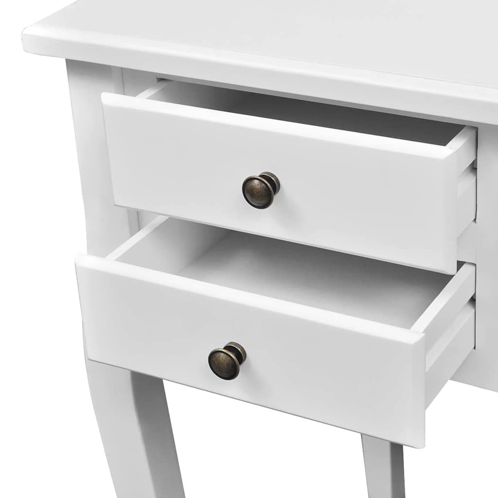 vidaXL Bureau gebogen poten 5 lades Franse stijl - foto 3
