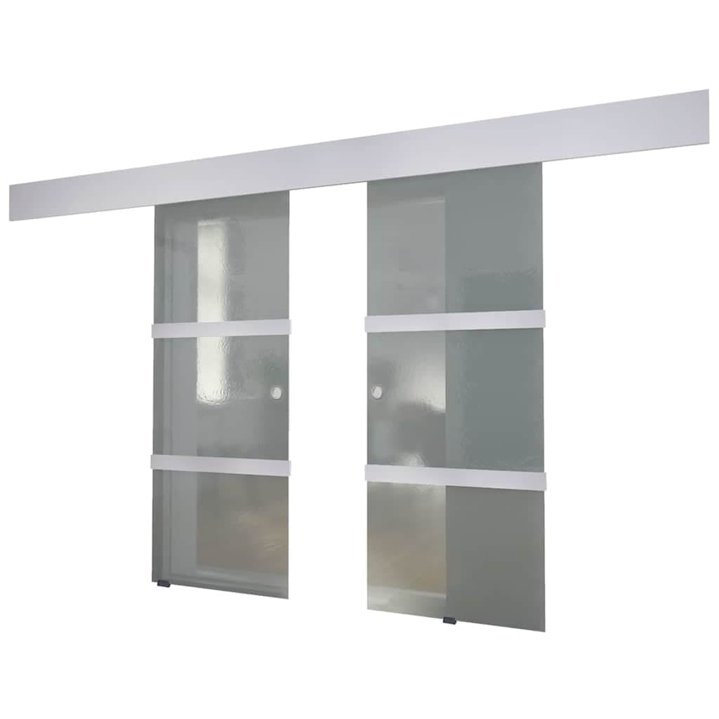 vidaXL Dubbele schuifdeur glas - foto 2