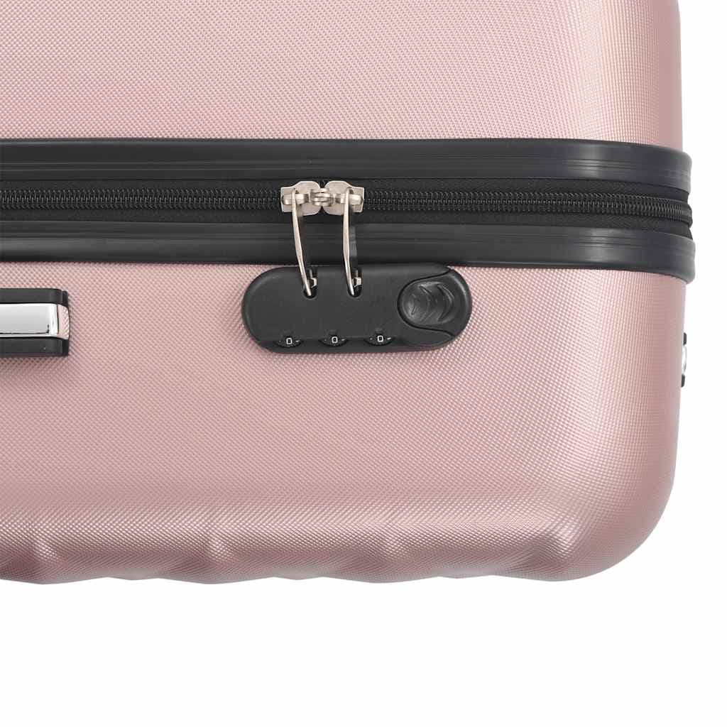 vidaXL 3-delige Harde kofferset ABS rosé - foto 8