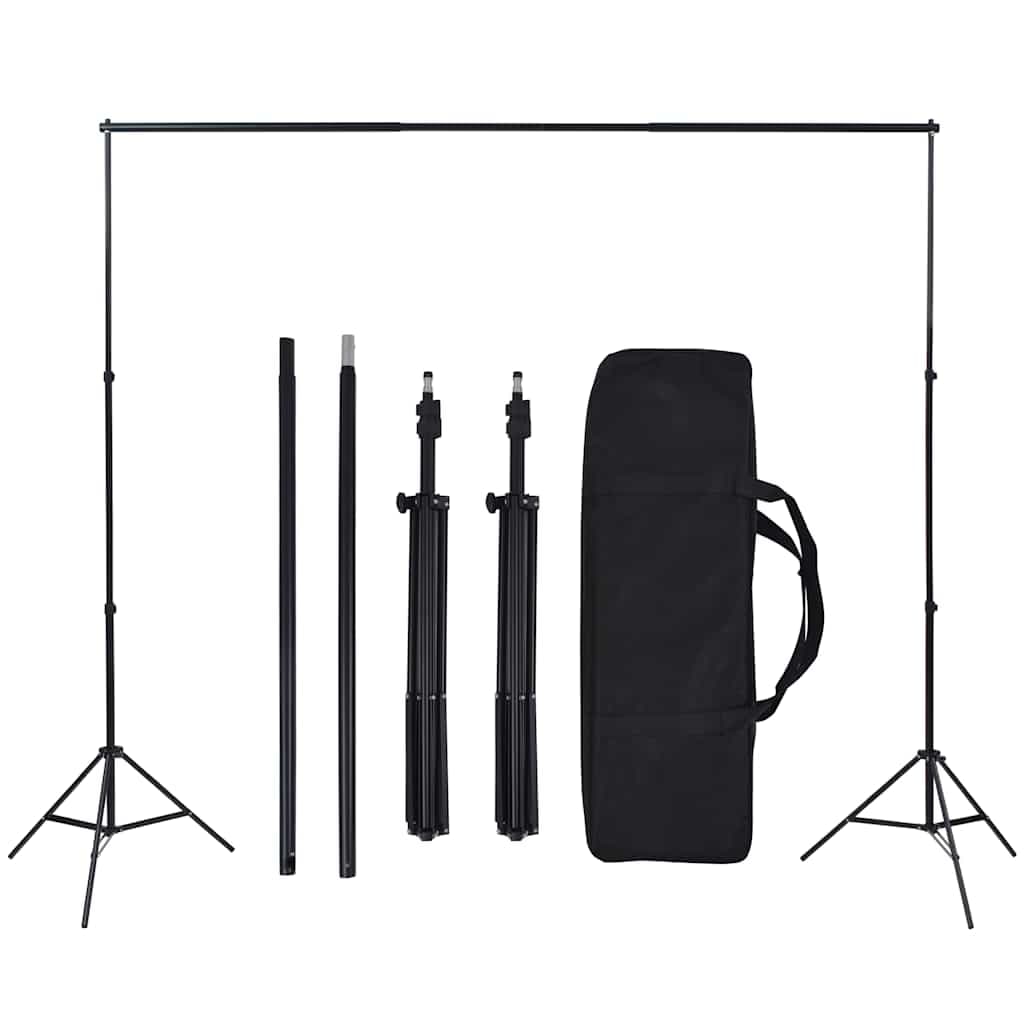 vidaXL Fotostudioset achtergrond verlichtingsset - foto 6