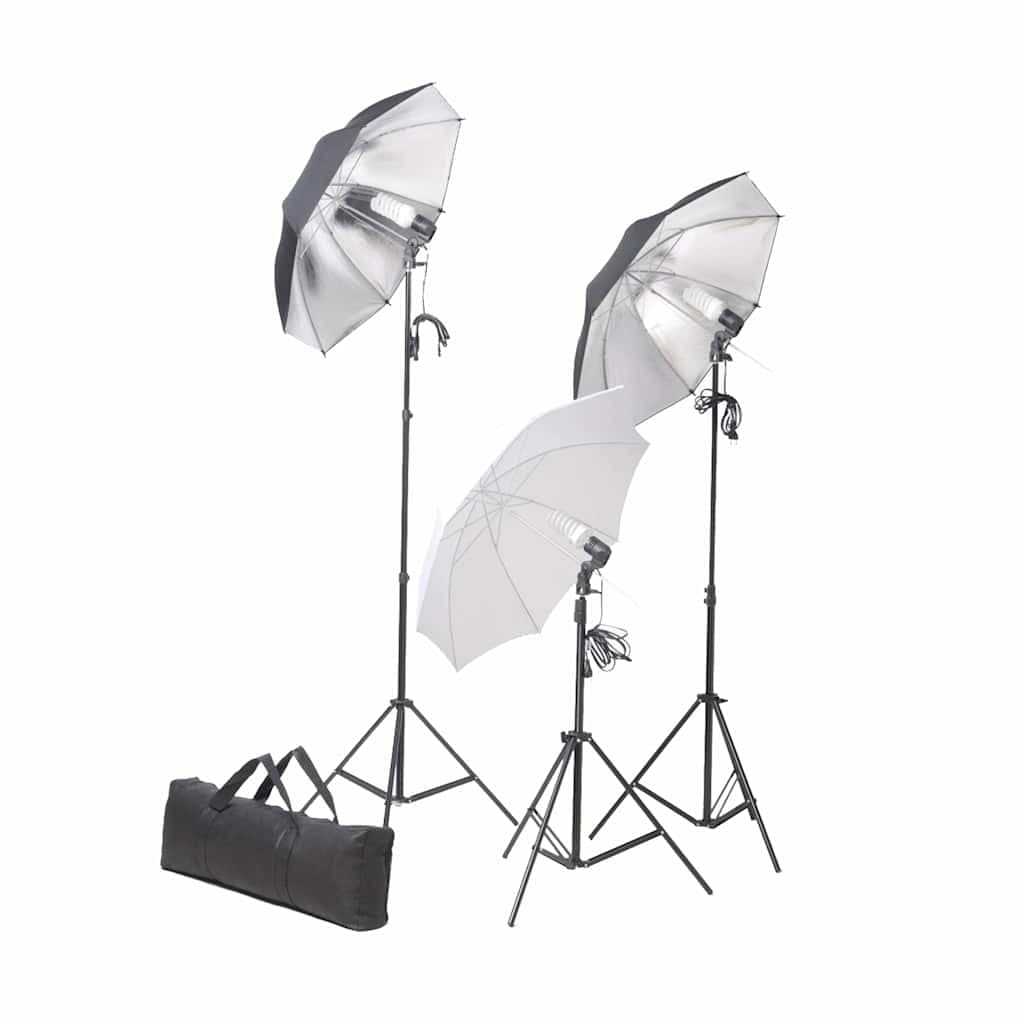 vidaXL Fotostudioset achtergrond verlichtingsset - foto 9