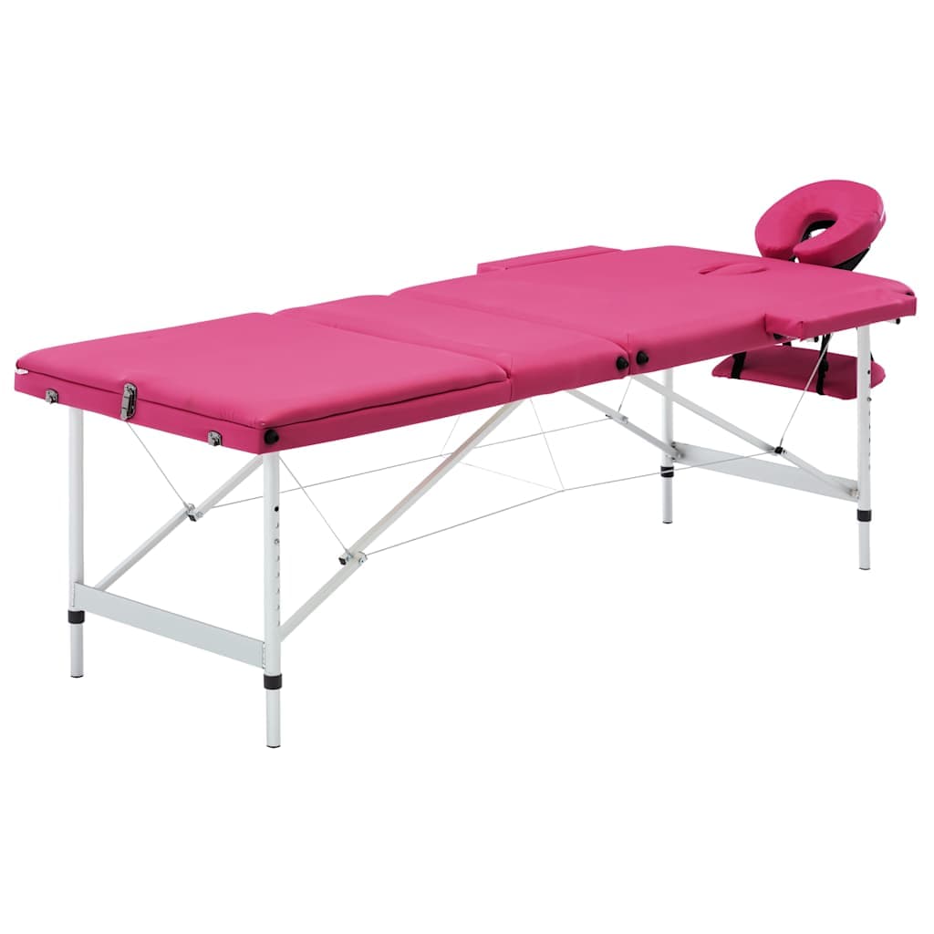 vidaXL Massagetafel inklapbaar 3 zones aluminum - foto 1