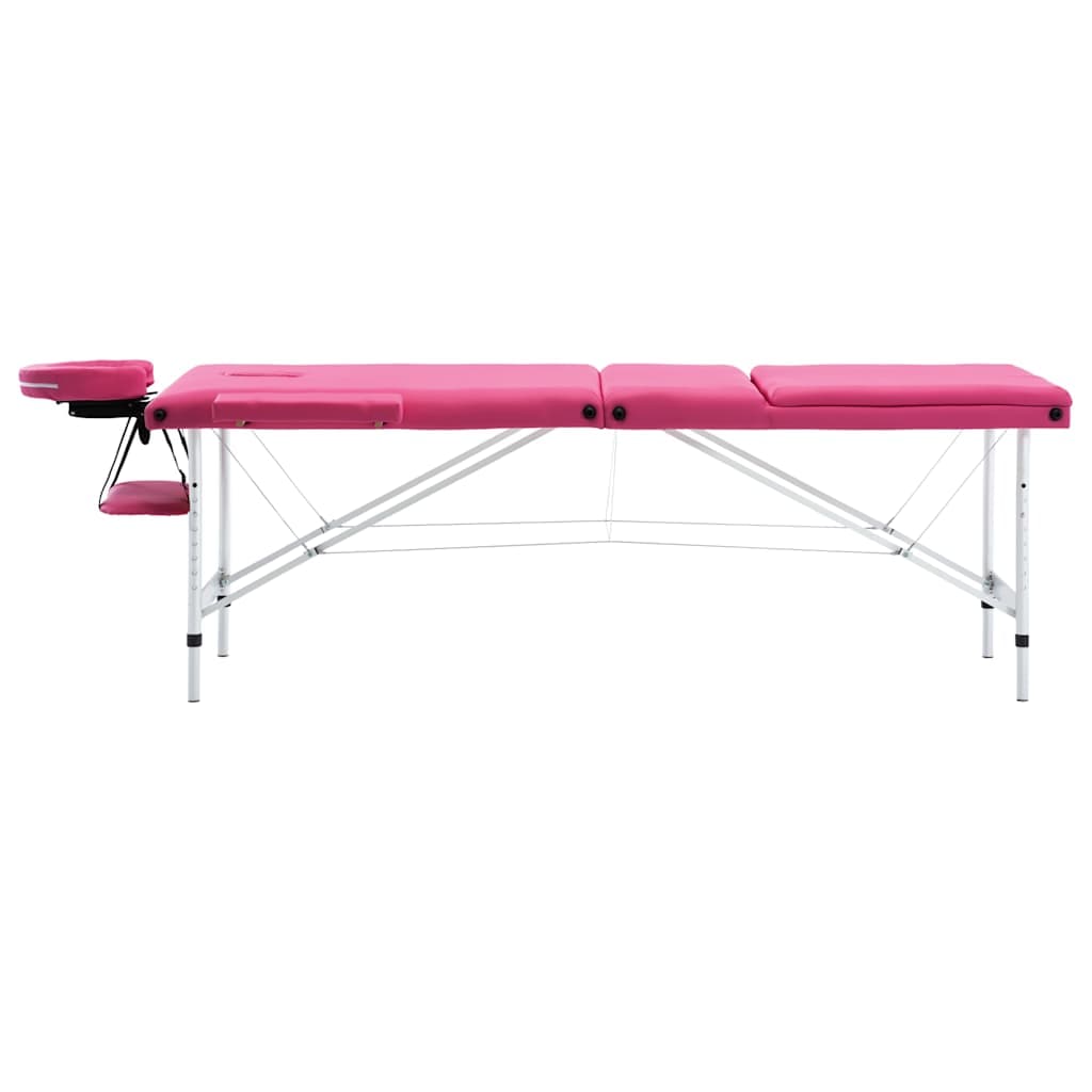 vidaXL Massagetafel inklapbaar 3 zones aluminum - foto 2