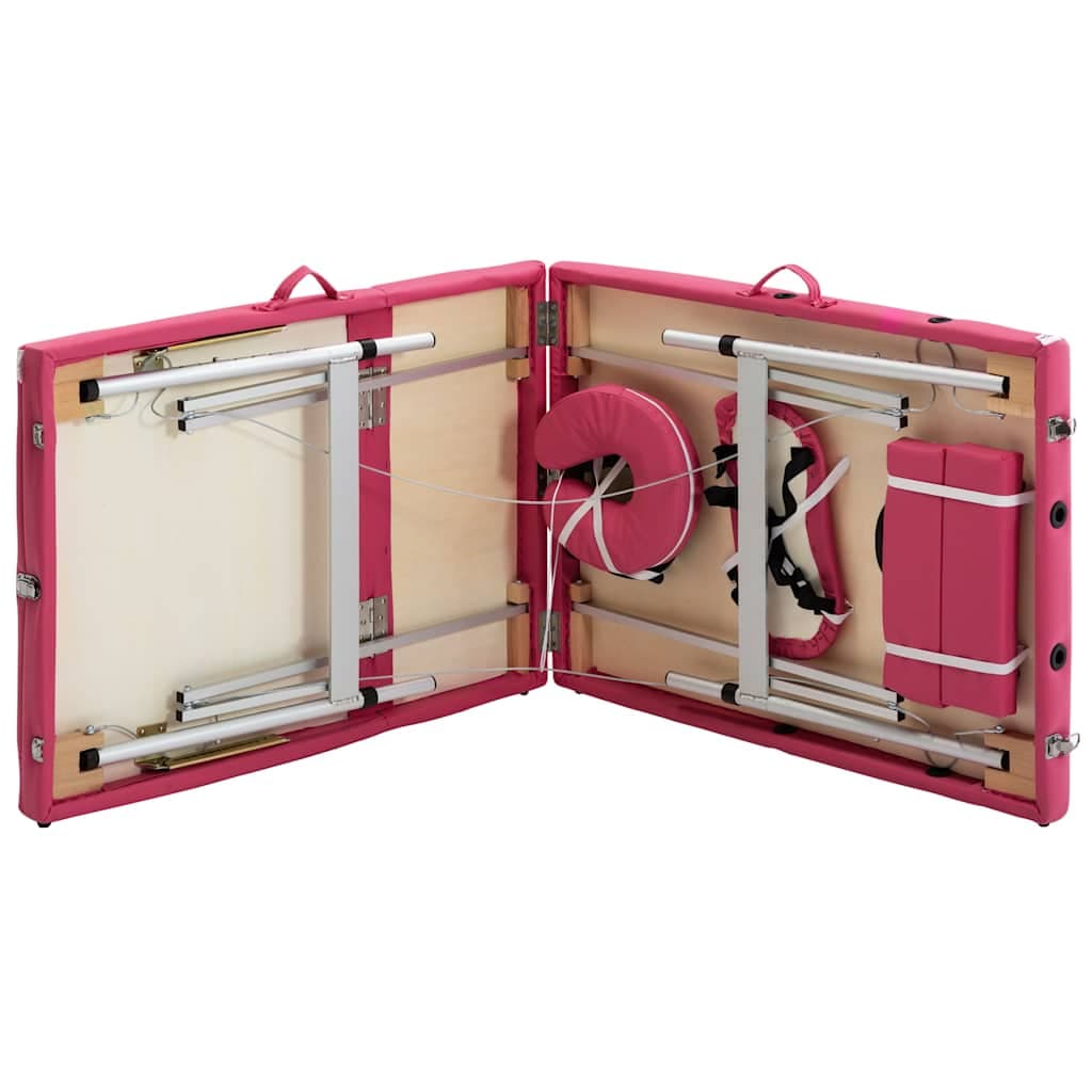 vidaXL Massagetafel inklapbaar 3 zones aluminum - foto 6