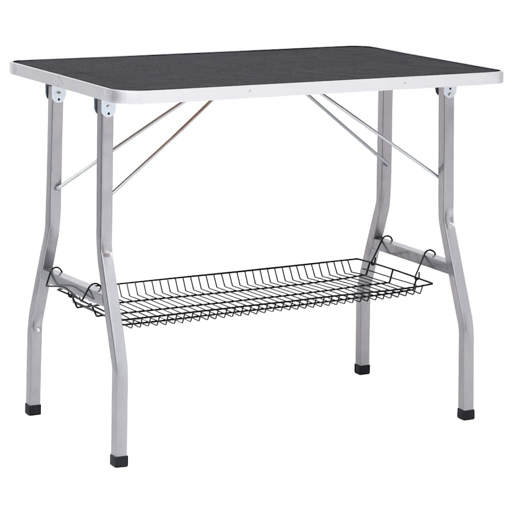 vidaXL Hondentrimtafel verstelbaar 2 lussen opbergschap - foto 5