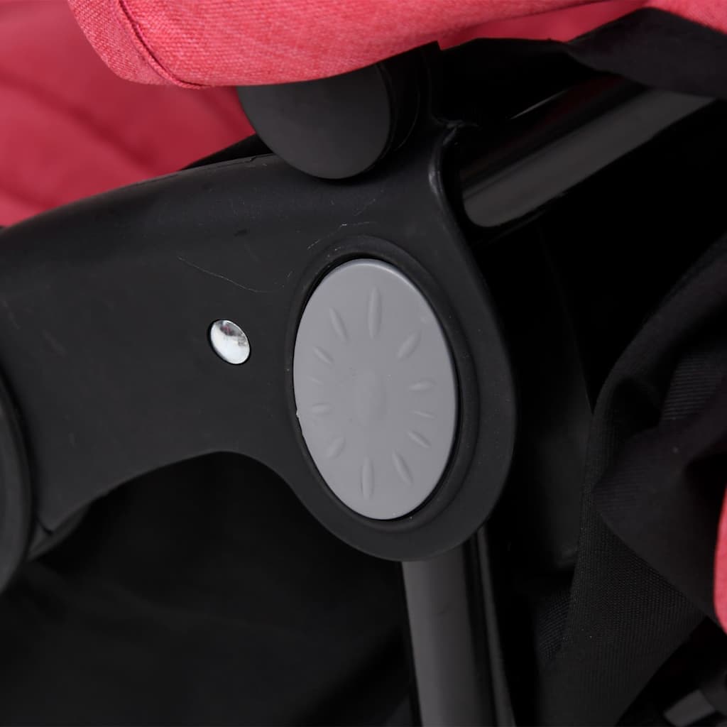 vidaXL Tweelingkinderwagen staal - foto 10