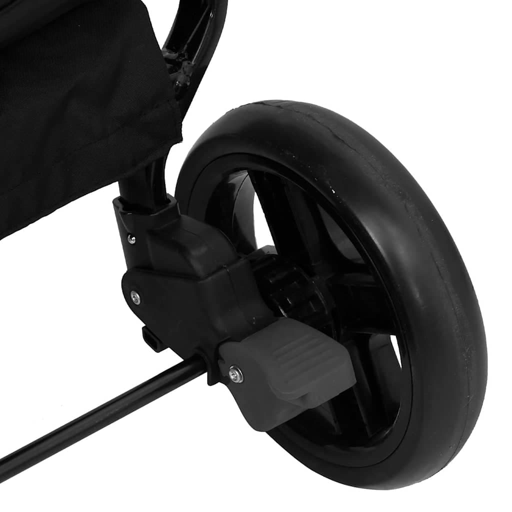 vidaXL Tweelingbuggy staal - foto 9