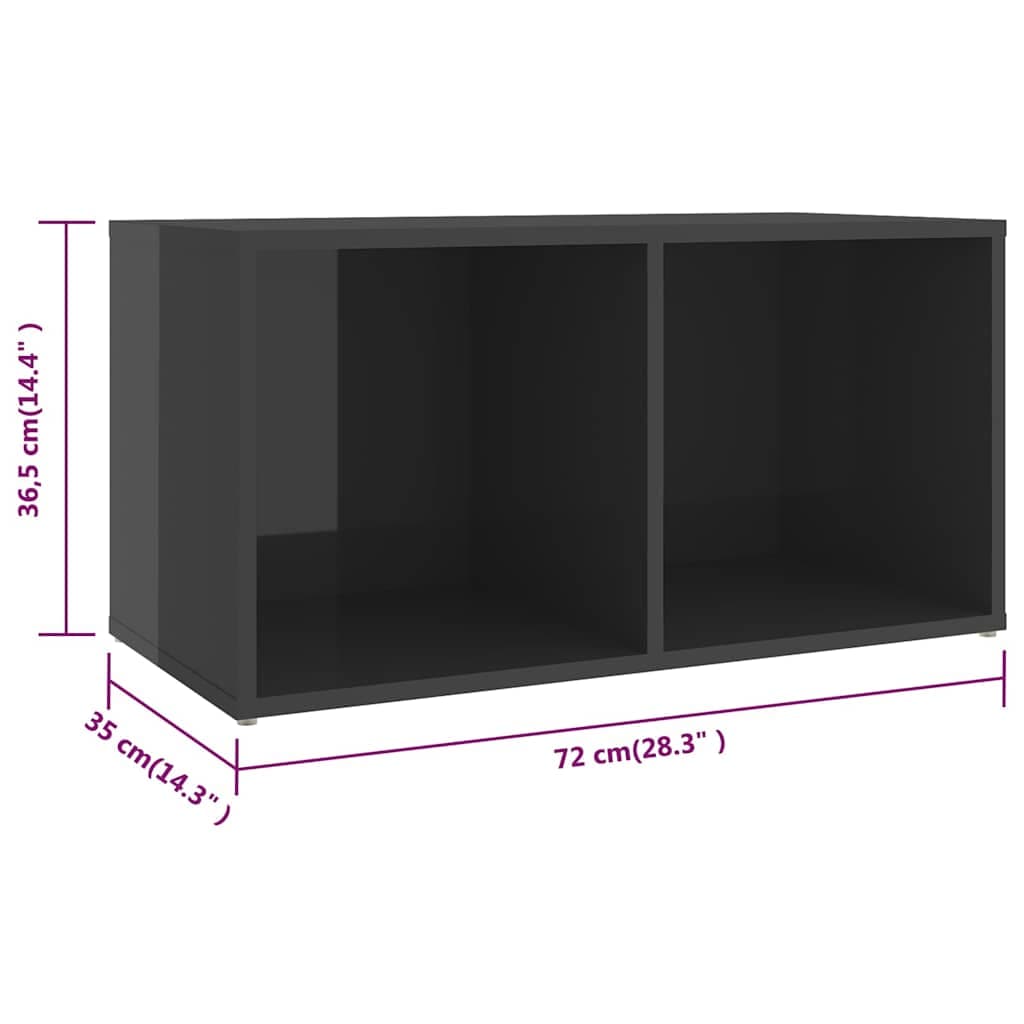 vidaXL 8-delige Tv-meubelset hoogglans - foto 8