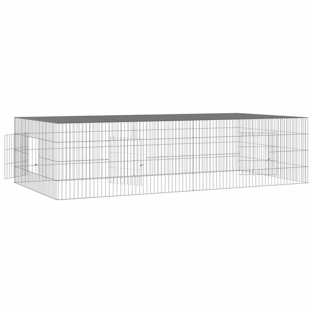 vidaXL Konijnenkooi 2 panelen ijzer - foto 4
