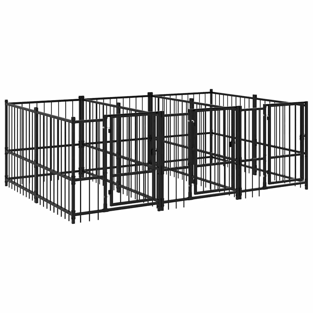 vidaXL Hondenkennel buiten 5,63 ² - foto 2