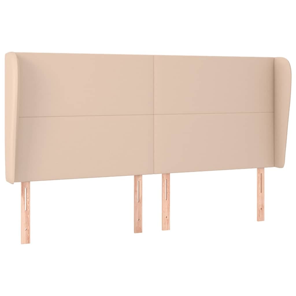 vidaXL Hoofdbord randen 203x23x118/ cappuccinokleur - foto 2