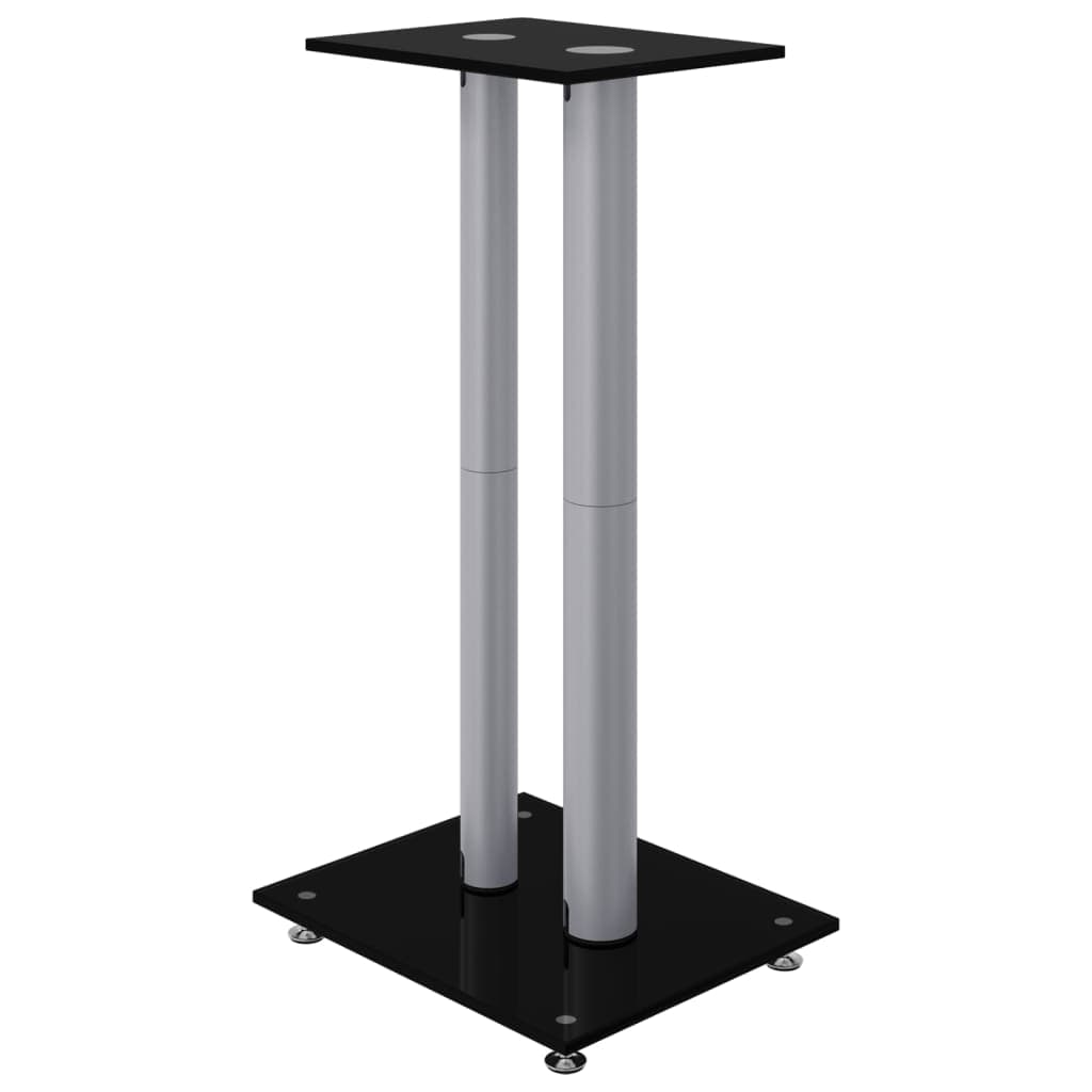 vidaXL Luidsprekerstandaards 2 pijlers gehard glas - foto 4