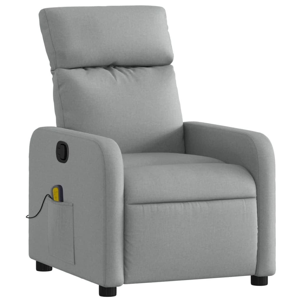 vidaXL Massagestoel Lichtgrijze - foto 3