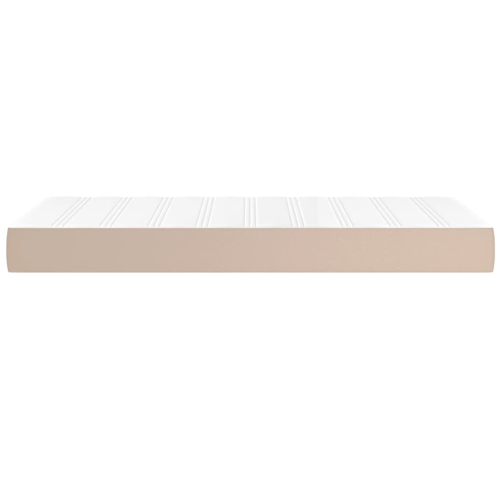 vidaXL Pocketveringmatras medium cappuccinokleurig - foto 4