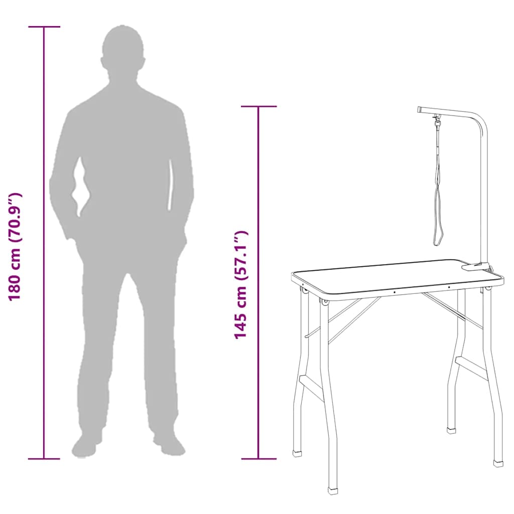 vidaXL Trimtafel huisdieren 1 aanlijnoptie - foto 10
