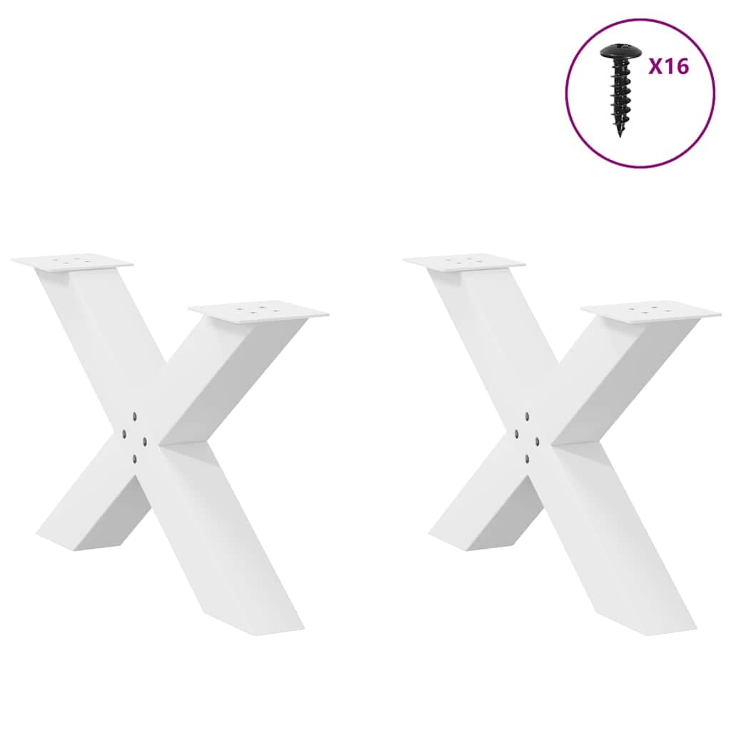 vidaXL Salontafelpoten X-vormig 70x(42-43) cm - foto 3