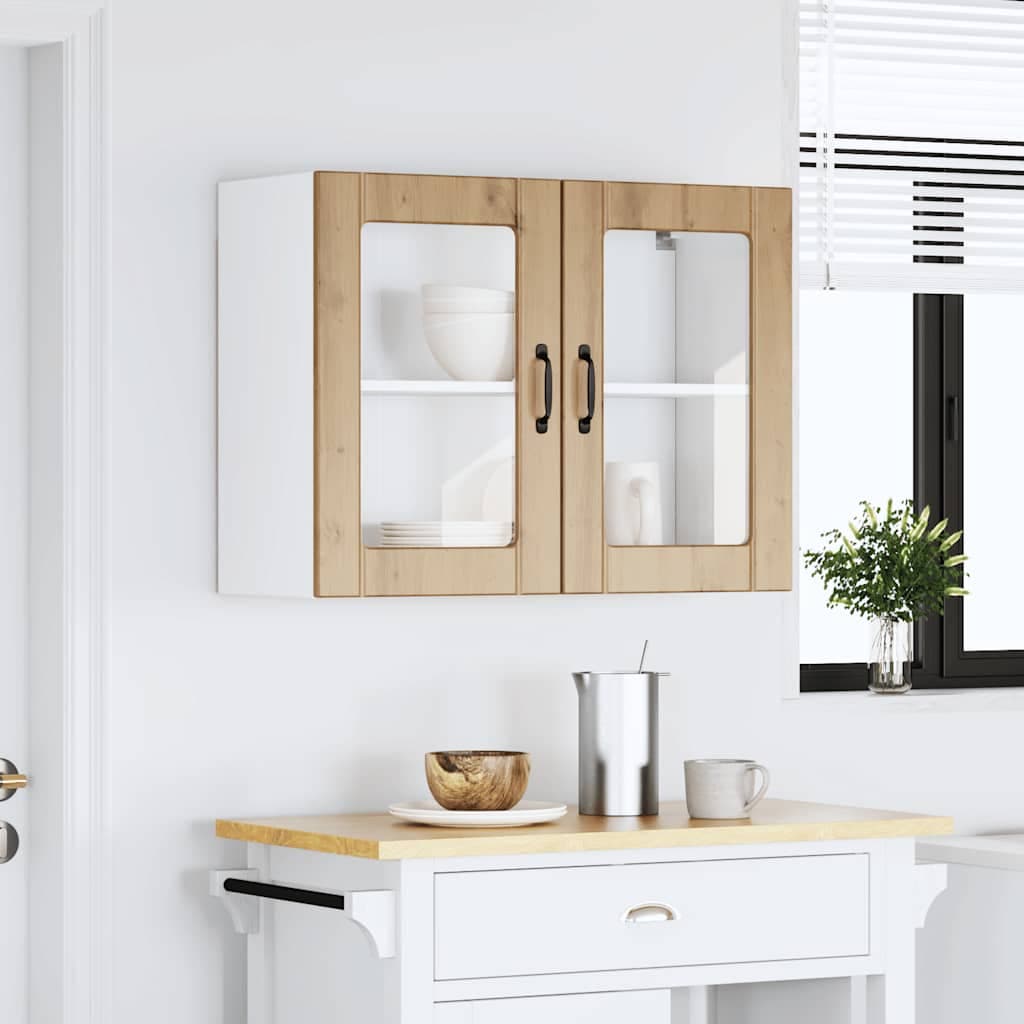 vidaXL Keukenbovenkast glazen deur artisanaal - foto 3