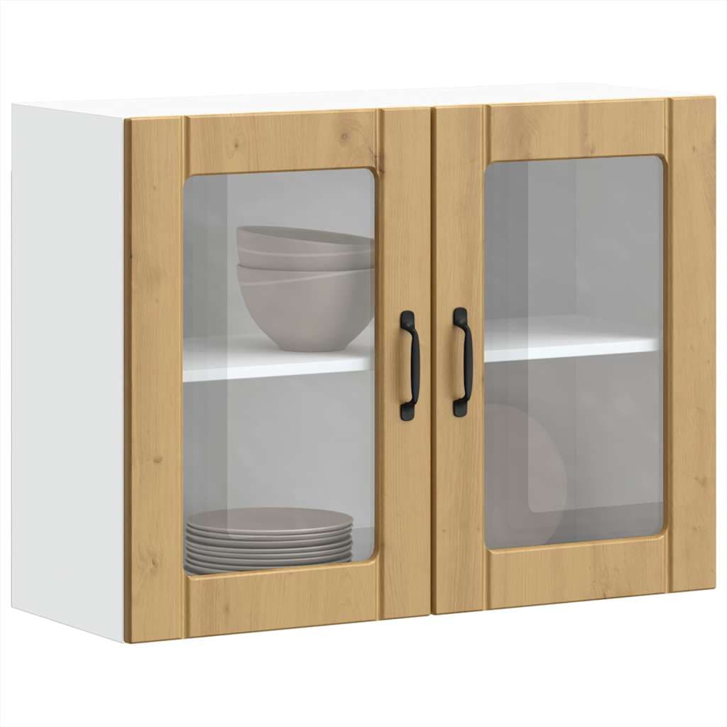 vidaXL Keukenbovenkast glazen deur artisanaal - foto 5