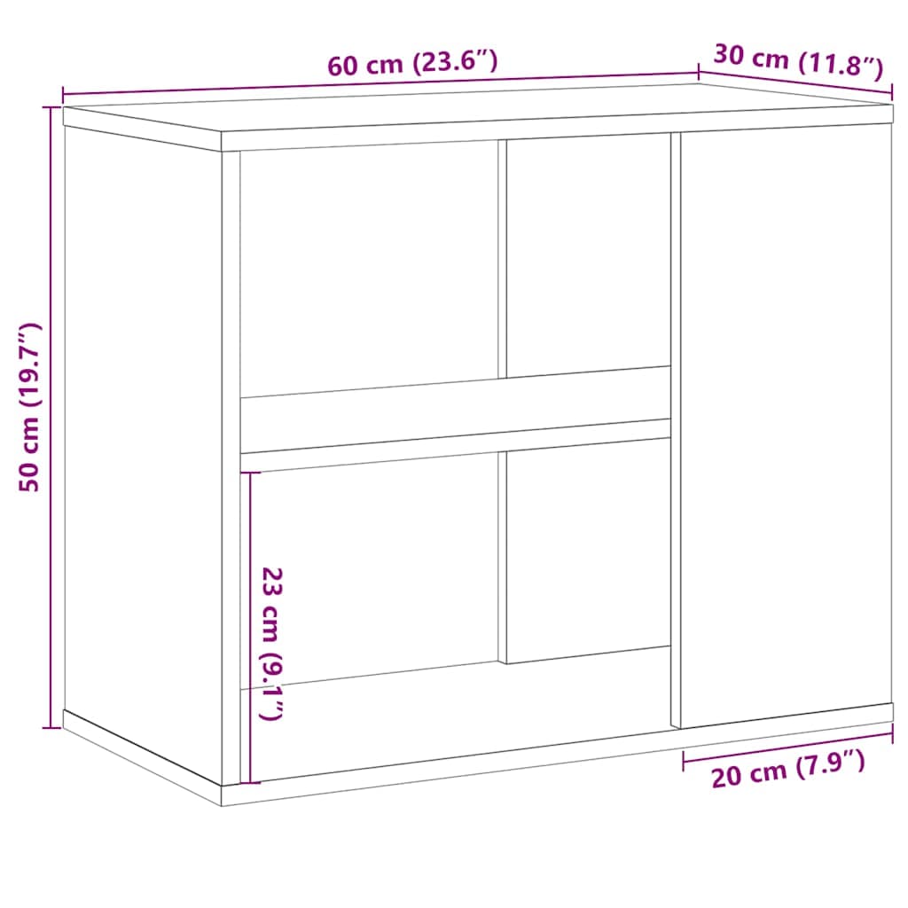 vidaXL Bijzetkast artisanaal - foto 9