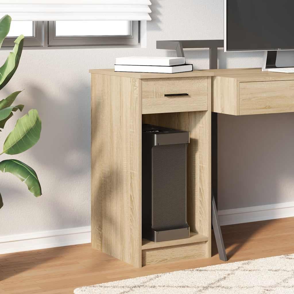vidaXL Computertorenstandaard lade eikenkleurig - foto 3