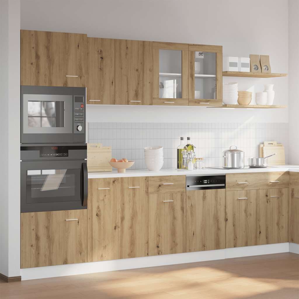 vidaXL 7-delige Keukenkastenset Lyon artisanaal eikenkleurig - foto 3
