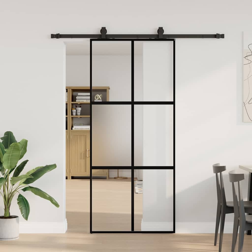 vidaXL Schuifdeur beslagset gehard glas - foto 1
